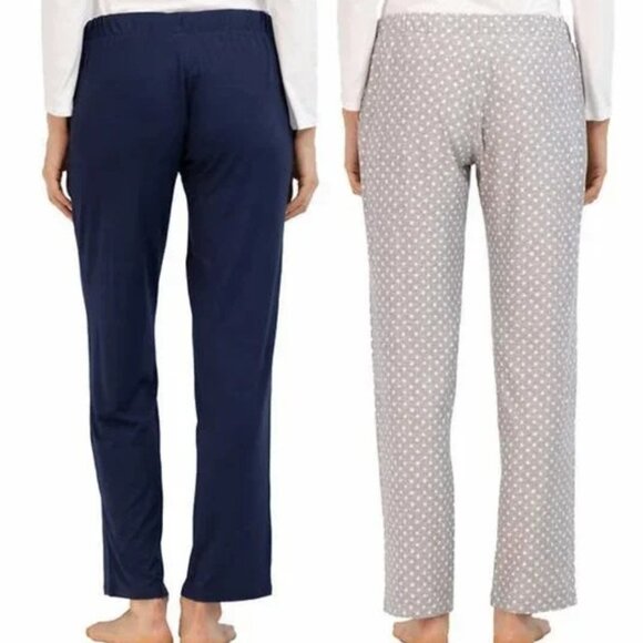 Lounge Pants 2 Pack Navy & Gray White Stars Lucky Brand Medium NWT - Picture 2 of 4